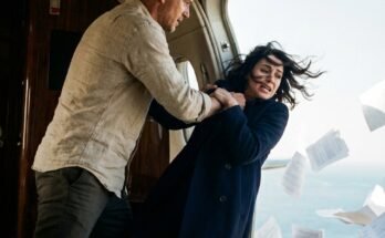 Just as the helicopter lifted off the coast, my husband suddenly whispered, “Goodbye, love… and thanks for the insurance money.” One hard shove sent me—his pregnant wife—falling out of the craft and into the sea. He thought he had erased every trace. But when he returned to the hotel, the dark room suddenly lit up with a familiar recording: “You really think I didn’t keep a copy of your plan?” In that moment, his triumphant smile vanished as I stepped in with the police behind me…