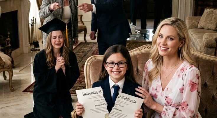 The moment I finally paid off the $100,000 debt on my house, Mom called and said, “Your sister just earned her PhD. Give her the house as a graduation gift.” Dad added coldly, “She’s the hope of this family. You’ll always be its biggest failure.” When I asked where my daughter and I were supposed to live, they didn’t even hesitate. “We’ll be there at 10 a.m. to take the house.” I was about to hang up when my daughter suddenly spoke: “Perfect timing. I have a surprise for them.”