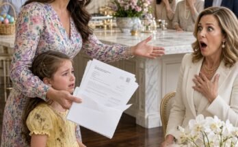 "Tell your daughter to stop crying — she's ruining Easter for the good kids," sister screamed after her twins they dirtied my 6-year-old daughter's dress with mud from head to toe. It was my house. My baby sobbing. I let them 'apologize.' No one apologized. Then calmly said: "Everyone out." Dad: "Out?" Me: "Yeah. And one more thing. I gave him an envelope." Everyone went dead silent, when my dad started reading...